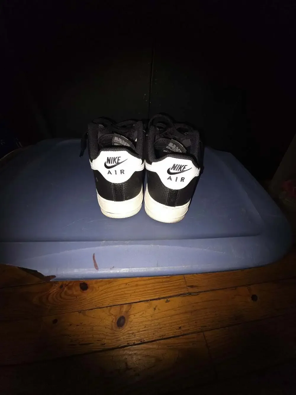 Nike Air Force 1 '07 Low Black White Pebbled Leather Men's Shoes CT2302-002